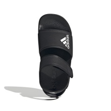 adidas Adilette Sandale (Klettverschluss) schwarz Kinder